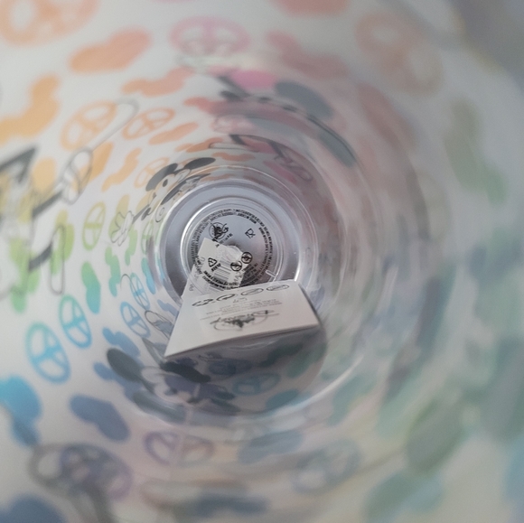 (NWT) Disneyland Pride/rainbow peace color plastic tumbler with lid. - Picture 4 of 6